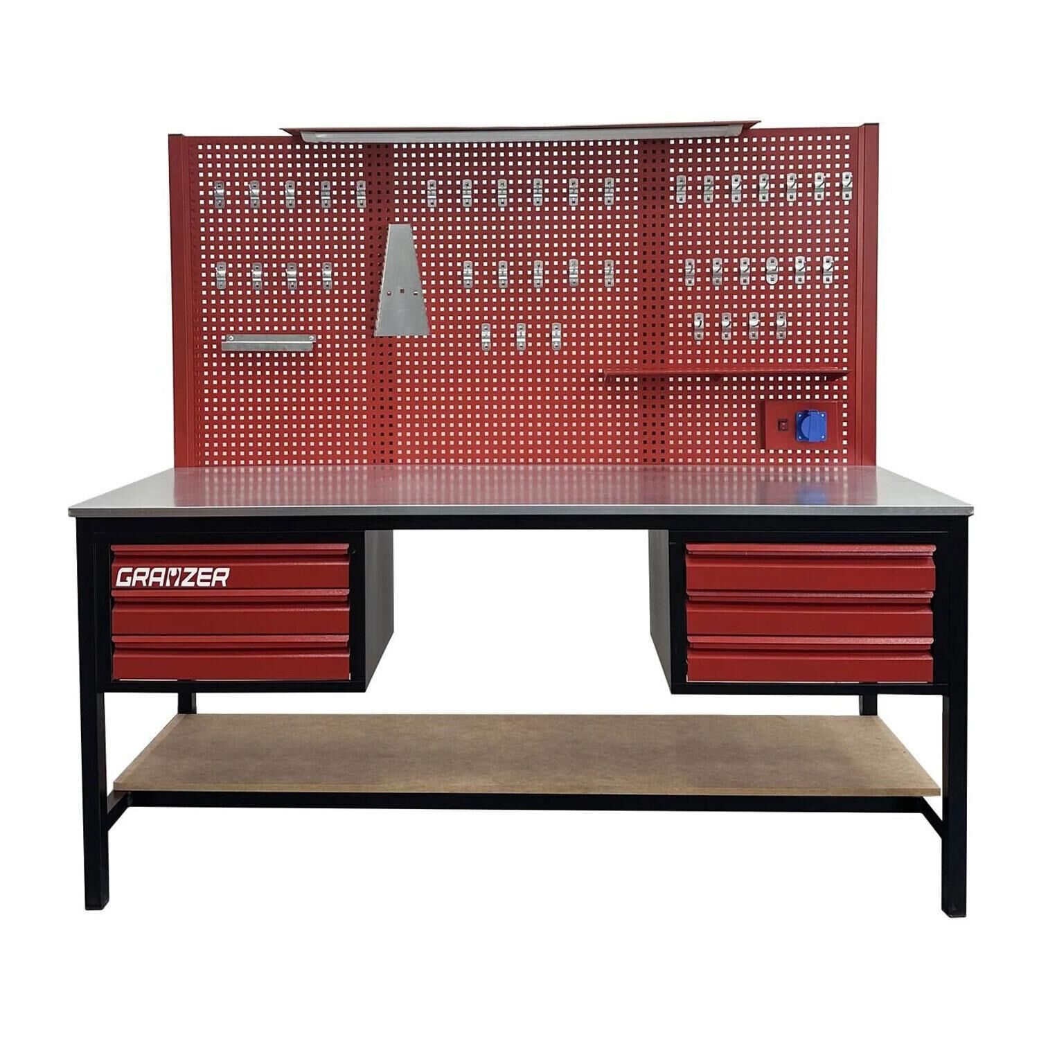 Grayzer 2 Metre 6 Çekmeceli Takım Tezgahı