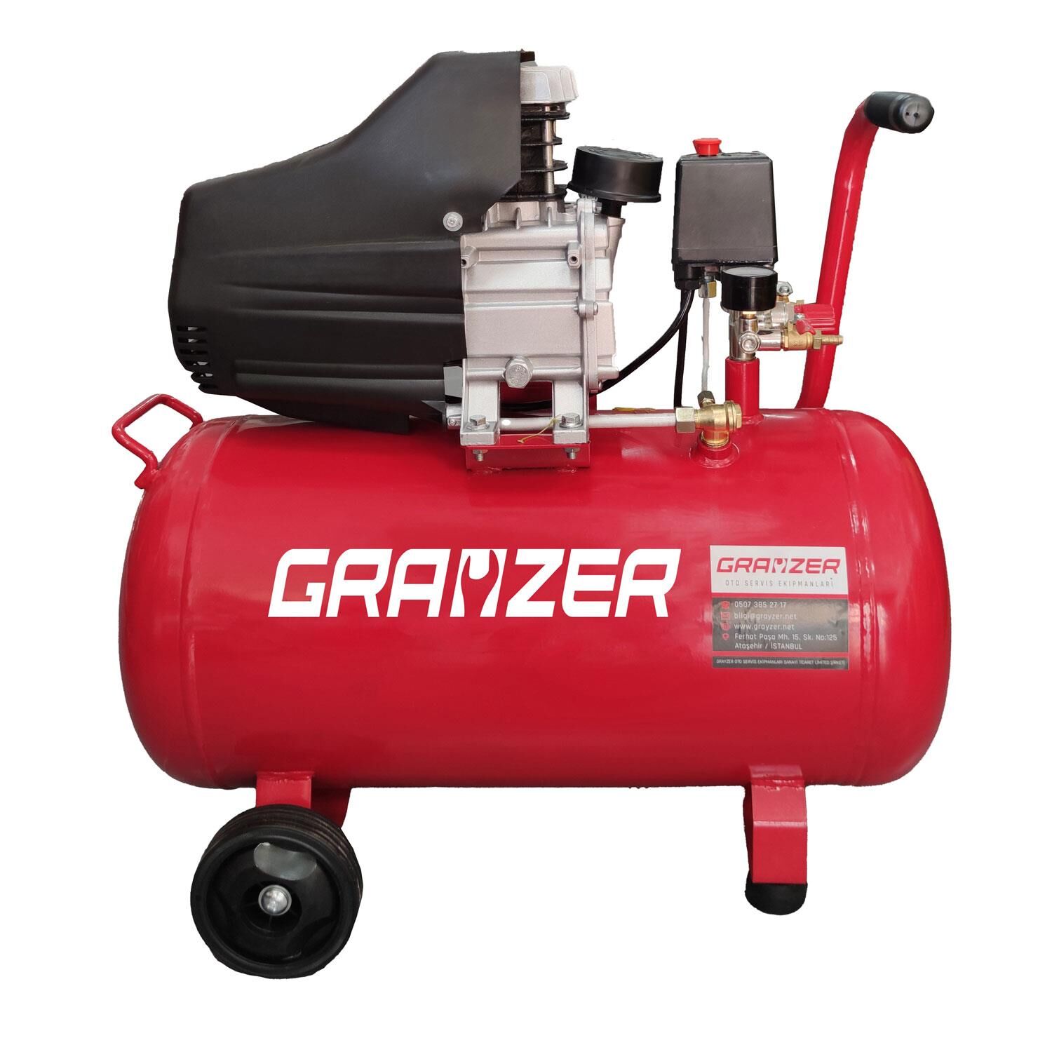Grayzer 50 LT 8 Bar 2 HP Pistonlu Hava Kompresörü