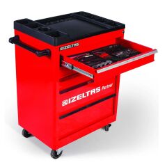 İzeltaş Partner 118 Parça 5 Çekmeceli Dolu Takım Arabası