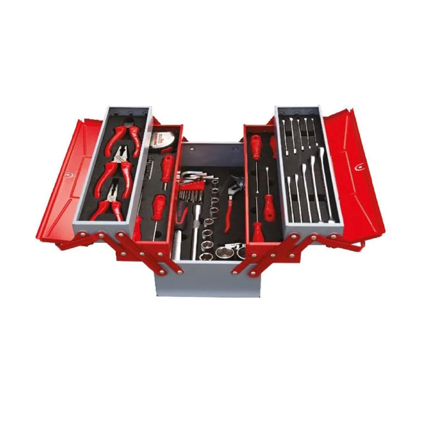 İzeltaş 8420005063 Mekanikçi Takım Çantası (62 Parça 5 Gözlü)