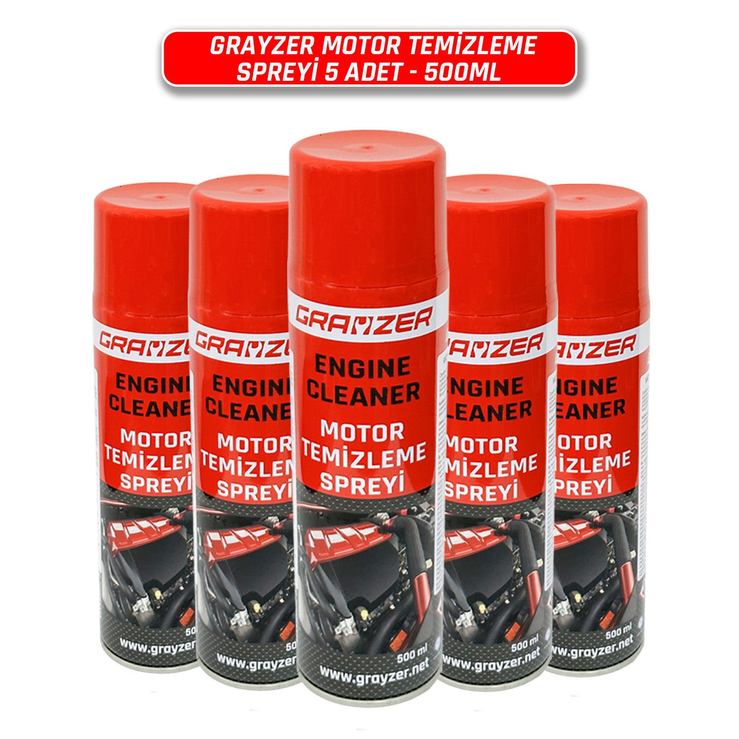 Grayzer Motor Temizleme Spreyi 500 ML - 5 Al 4 Öde