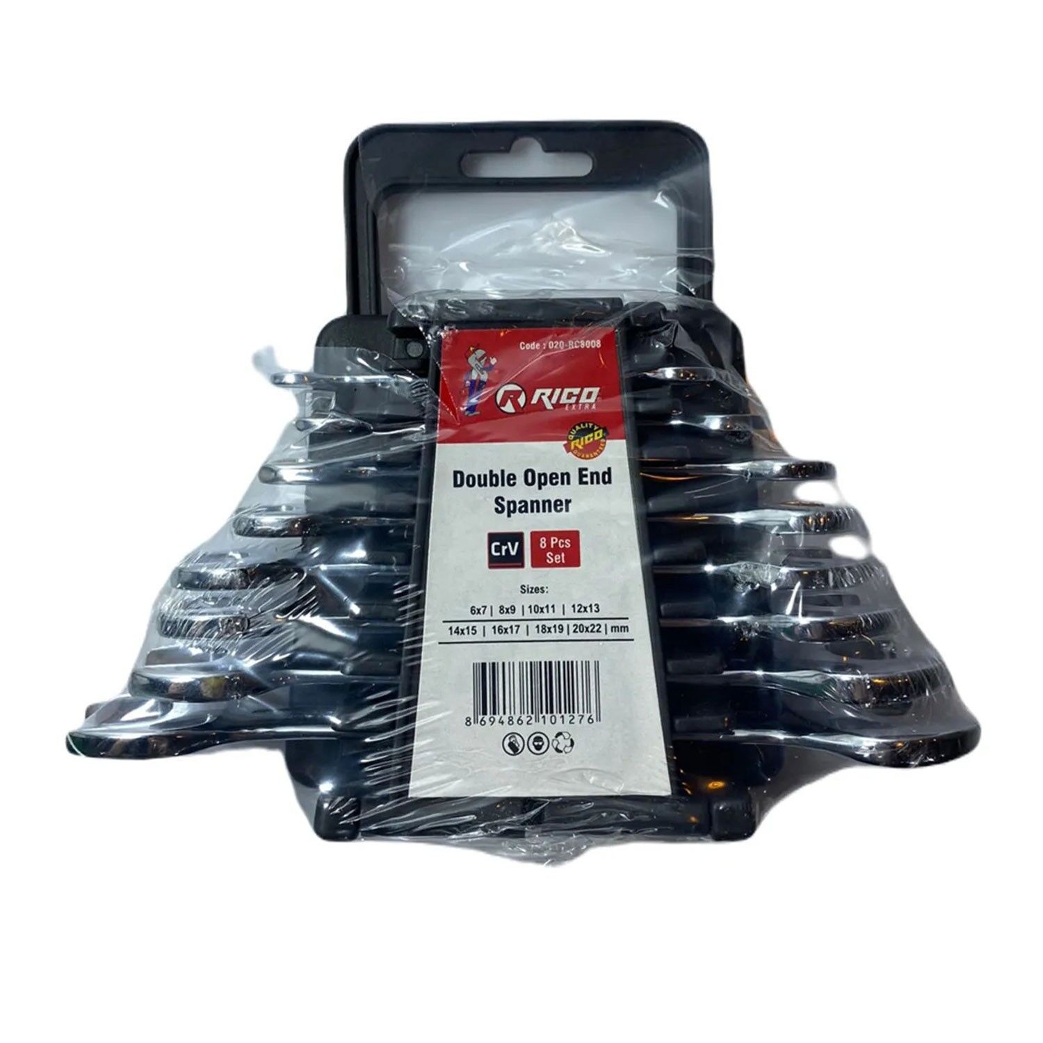 Rico 020-RC8008 Açık Ağızlı Anahtar Seti 8 Parça 6-22 Mm