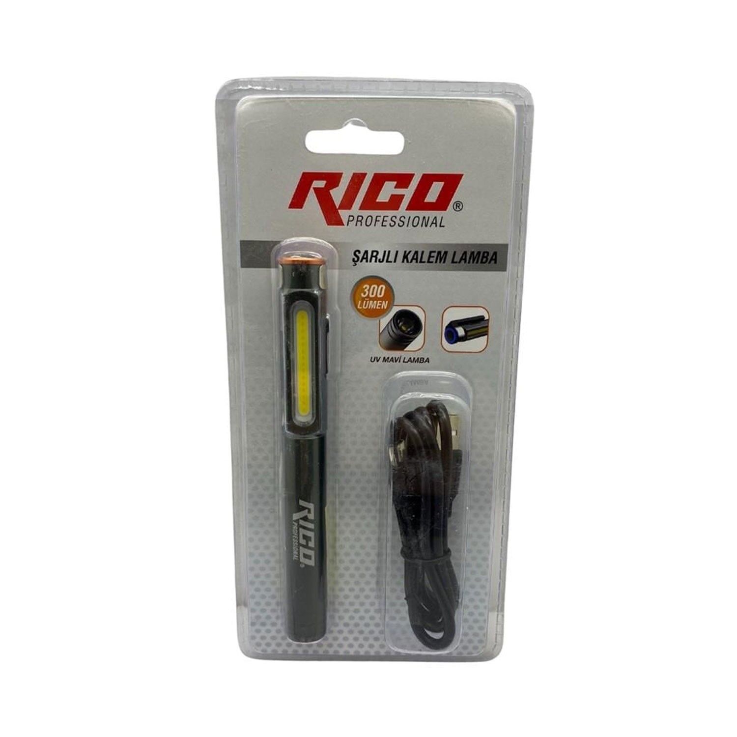 Rico 013-RC0034 Şarjlı Mıknatıslı Led Kalem Lamba 300 Lümen