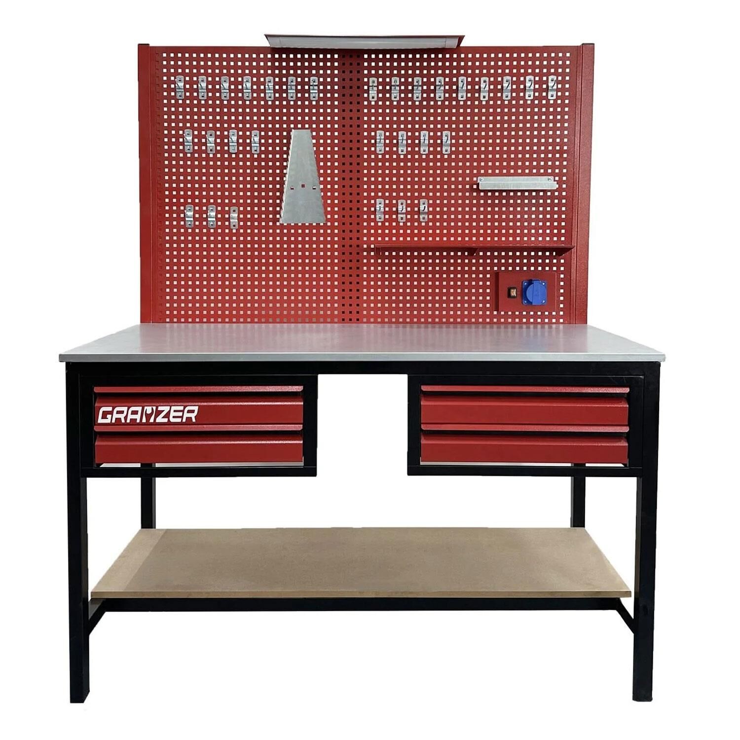 Grayzer 1.5 Metre 4 Çekmeceli Takım Tezgahı