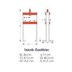 Grayzer 10 Ton Hidrolik Pres