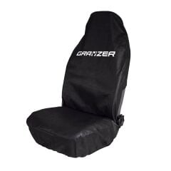 GRAYZER BASKILI KOLTUK KILIFI (BEZ)
