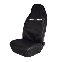 GRAYZER BASKILI KOLTUK KILIFI (BEZ)
