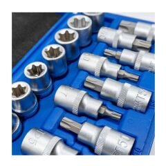 Grayzer 19 Parça 1/2'' İç-Dış Torx Lokma Takımı