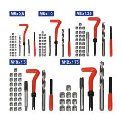 131 PARÇA HELİCOİL SETİ VİDA DİŞ TAMİR TAKIMI