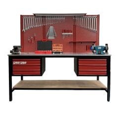 Grayzer 2 Metre 6 Çekmeceli 145 Parça Dolu Takım Tezgahı