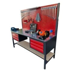 Grayzer 2 Metre 6 Çekmeceli 165 Parça Dolu Takım Tezgahı