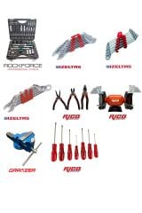 Grayzer 2 Metre 6 Çekmeceli 165 Parça Dolu Takım Tezgahı