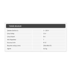 BC2415 Demiriz Manuel Akü Şarj Redresörü 15V (Dijital Volt+Akım Göstergeli)