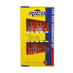 003-RT2522 Rico 6 Parça Torx Star Tornavida Seti