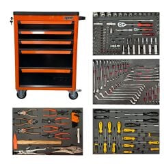 025-TA0016 Rico 185 Parça 5 Çekmeceli Dolu Takım Arabası