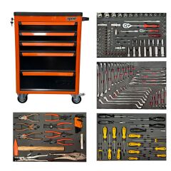 025-TA0016 Rico 185 Parça 5 Çekmeceli Dolu Takım Arabası