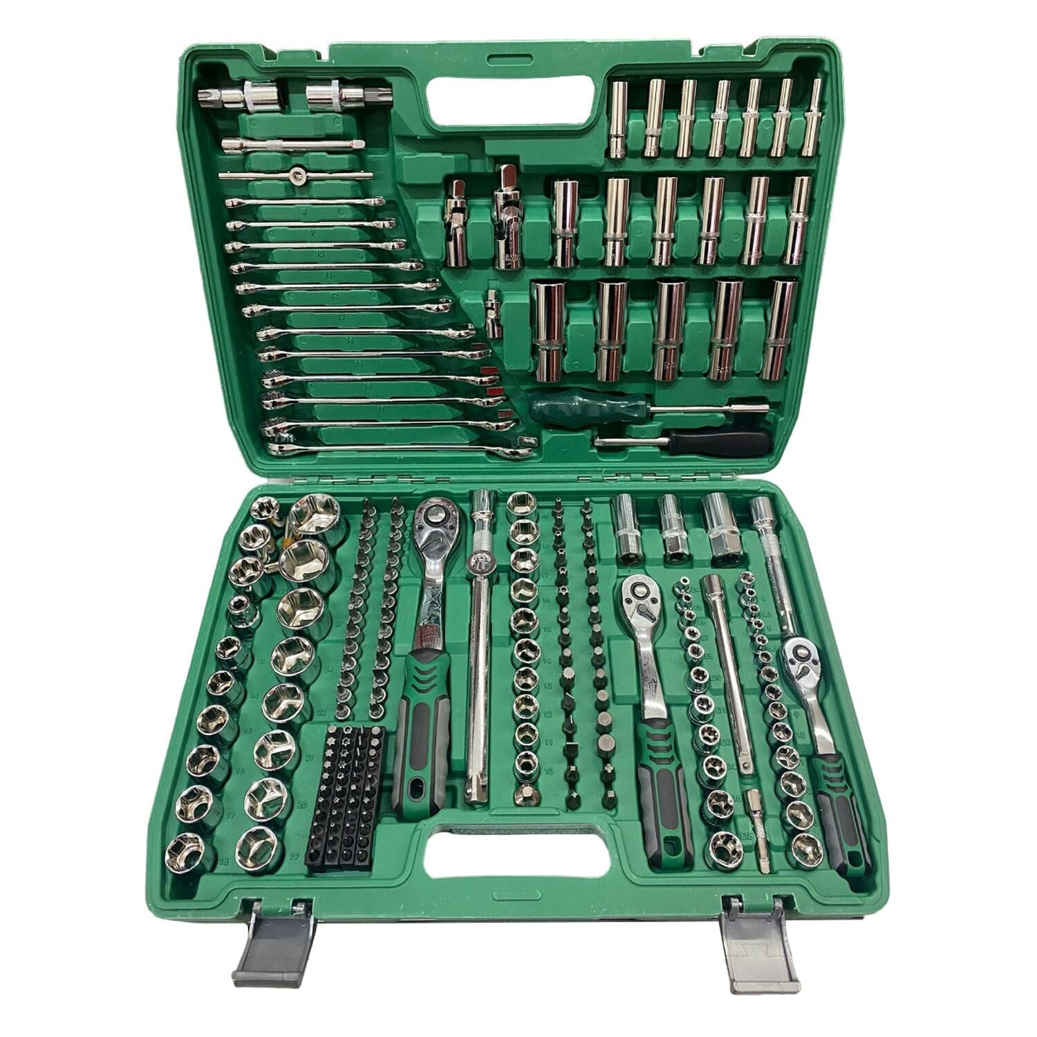 Grayzer 216 Parça  1/2 - 1/4 - 3/8 Lokma Seti Yeşil