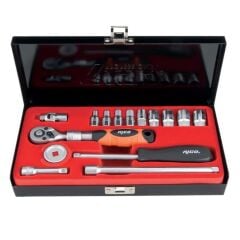 006-RC1017 Rico 16 Parça 1/4 Uzatmalı Cırcırlı 4-13 mm Lokma Takımı