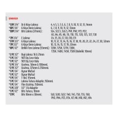 006-RC1011 Rico 110 Parça 1/2 1/4 Lokma Takımı 6 Köşe