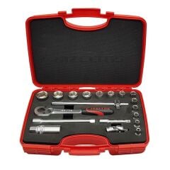 İzeltaş 1110006019 3/8 Altı Köşe Lokma Takımı 19 Parça