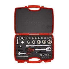 İzeltaş 1113001038 1/2 - 1/4 Altı Köşe Lokma Takımı 35 Parça