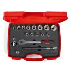 İzeltaş 1113002017 1/2 Altı Köşe Lokma Takımı 17 Parça