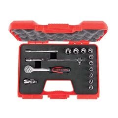 İzeltaş 1107006015 1/4 Altı Köşe Lokma Takımı 15 Parça