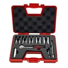 İzeltaş 1107006014 1/4 Altı Köşe Uzun Lokma Seti 14 Parça