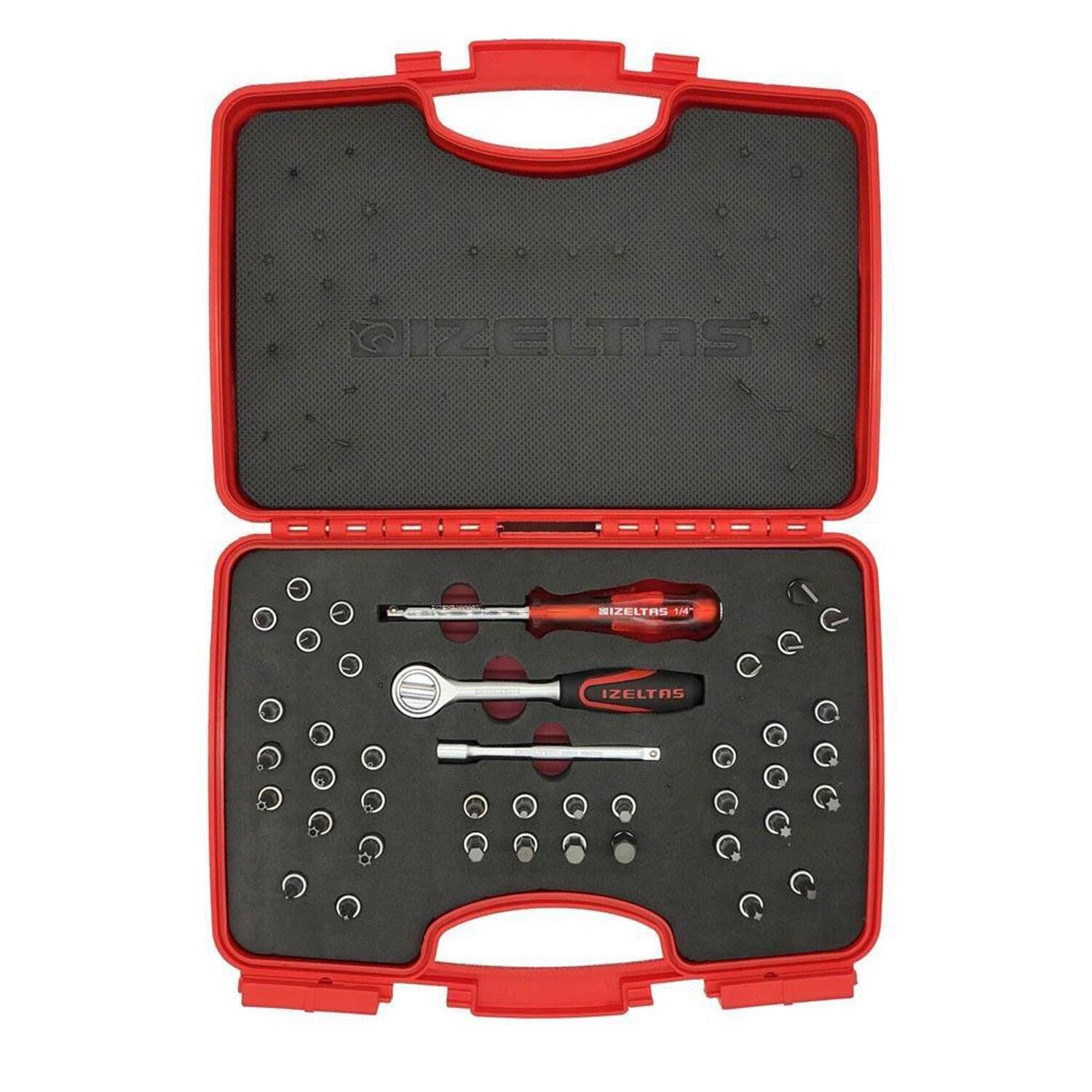 İzeltaş 1107001042 1/4 Bits Uçlu Lokma Takımı 42 Parça