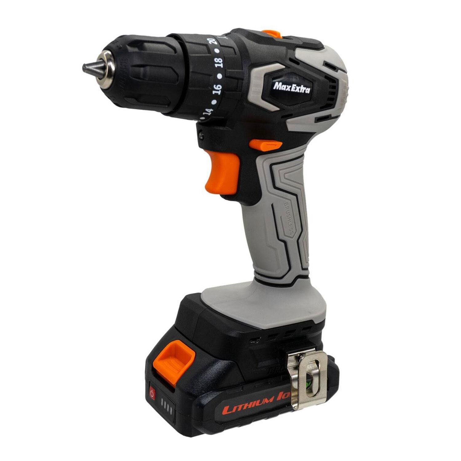 Max Extra MX1830 Çift Akü Kömürsüz Darbeli Matkap 20V 1.5Ah
