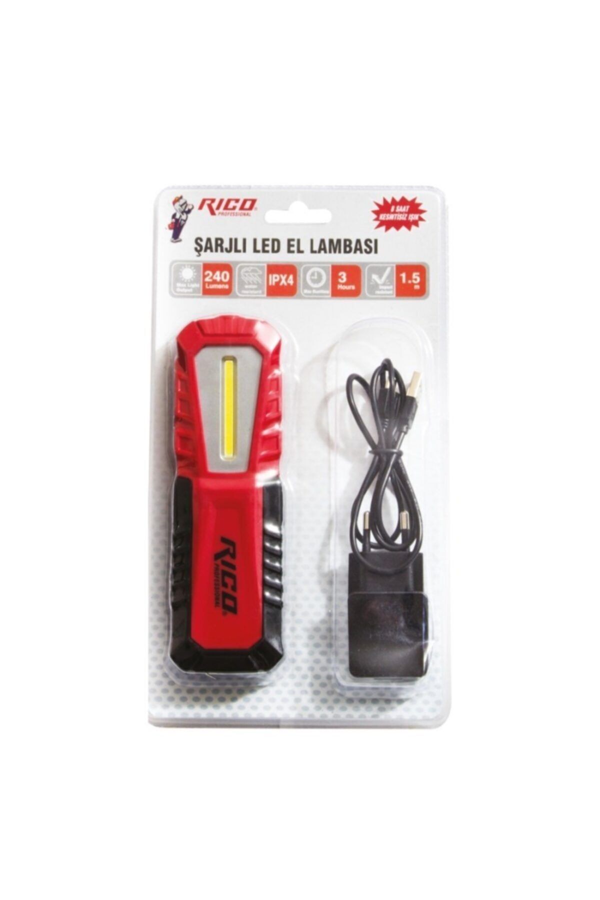 Rico 013-RC0037 Şarjlı Led Lamba 240 Lümen