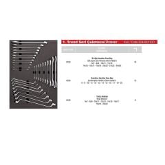 İzeltaş Trend Serisi 93 Parça 5 Çekmeceli Dolu Takım Dolabı