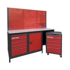 Grayzer 2 Metre Dolaplı - Takım Arabalı Tezgah