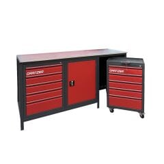 Grayzer 2 Metre Dolaplı - Takım Arabalı Tezgah