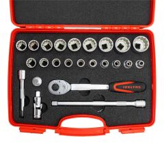 İzeltaş 1114006024 1/2 Oniki Köşe Lokma Anahtar Takımı 24 Parça