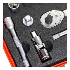 İzeltaş 1114006024 1/2 Oniki Köşe Lokma Anahtar Takımı 24 Parça