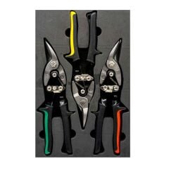 İzeltaş 6208000240 Alüminyum ve Sac Kesme Makas Seti 3 Parça