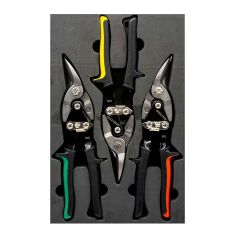 İzeltaş 6208000240 Alüminyum ve Sac Kesme Makas Seti 3 Parça