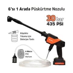 Max Extra MX5050 Akülü Yıkama Makinesi - 20 Volt - 30 Bar