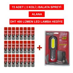 Grayzer Fren Balata Temizleme Spreyi 500 ML (3 Koli 72 adet) Alana Led Lamba Hediye