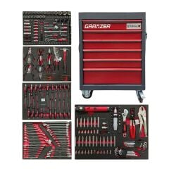 Grayzer GSTH215P 6 Çekmeceli Dolu Takım Arabası 261 Parça (Takımlar Stahlmayer)