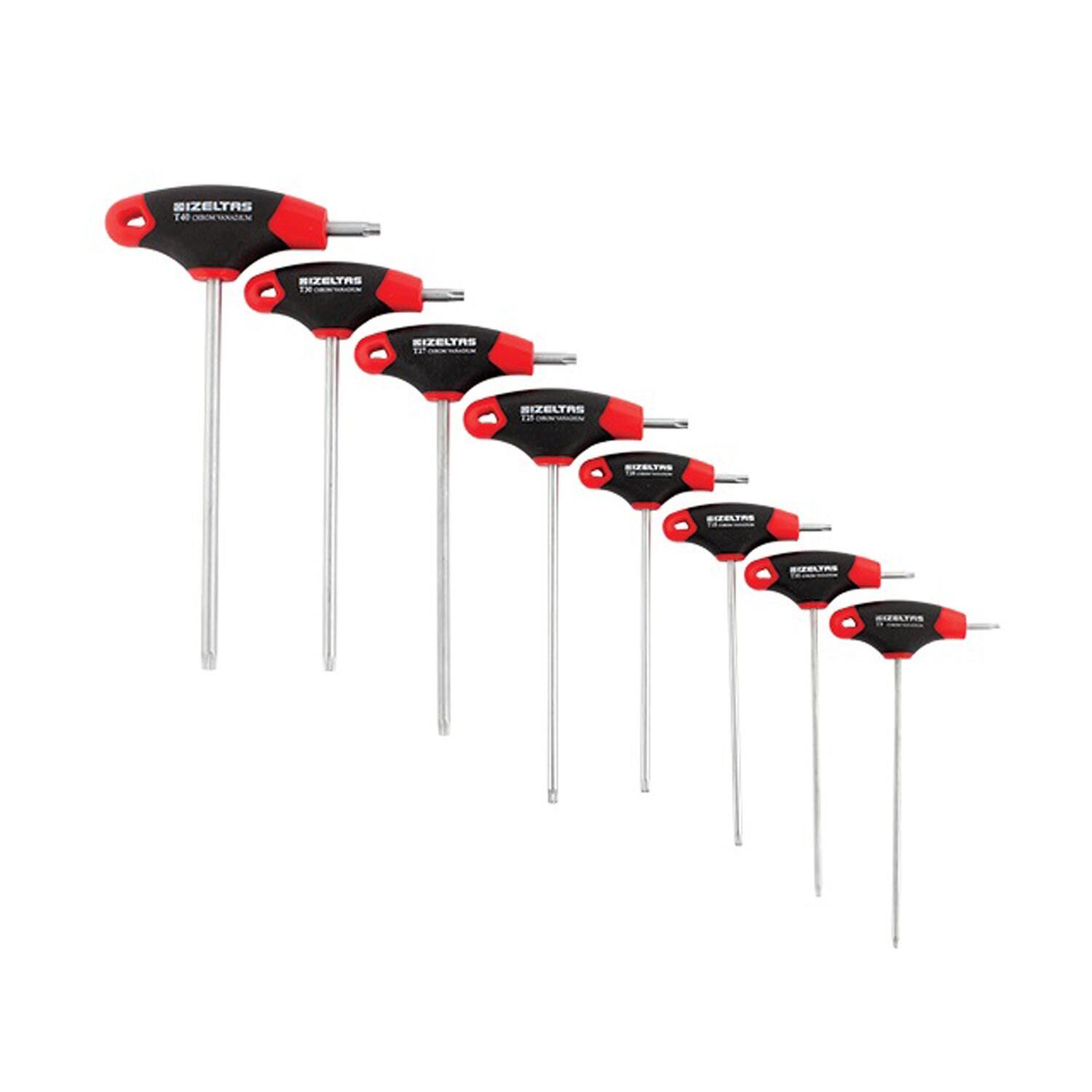 İzeltaş 4909008108 T Tipi Torx Allen Anahtar Takımı 8 Parça