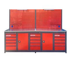 Grayzer 3 Metre 15 Çekmeceli 2 Dolaplı Takım Tezgahı