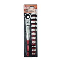 Nt Tools NCTA13KAS Değişebilir Kafalı Mafsallı Kombine Anahtar Seti 13 Parça