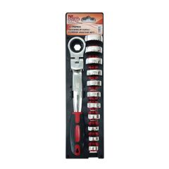 Nt Tools NCTA13KAS Değişebilir Kafalı Mafsallı Kombine Anahtar Seti 13 Parça