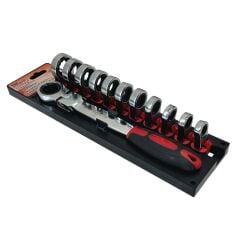 Nt Tools NCTA13KAS Değişebilir Kafalı Mafsallı Kombine Anahtar Seti 13 Parça