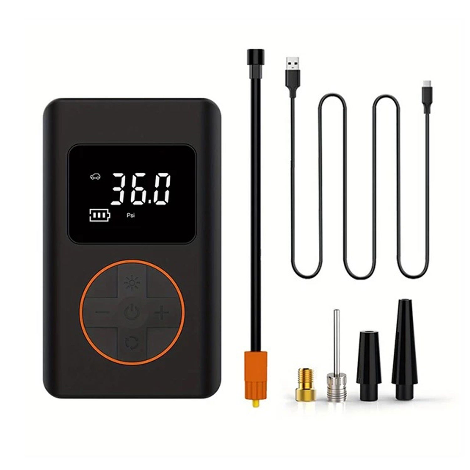 Pars PR-1080 Taşınabilir Şarjlı Dijital Lastik Şişirme Pompası 150Psi 12V 2.0Ah