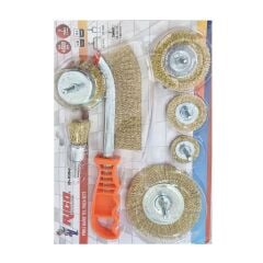 Rico 024-RC0040 Pimli Daire Çelik Tel Fırça 7 Parça