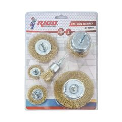 Rico 024-RC0041 Pimli Daire Çelik Tel Fırça 6 Parça