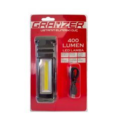 Grayzer GL-400 Çalışma Lambası 400 Lümen Mıknatıslı Şarjlı Led Fener